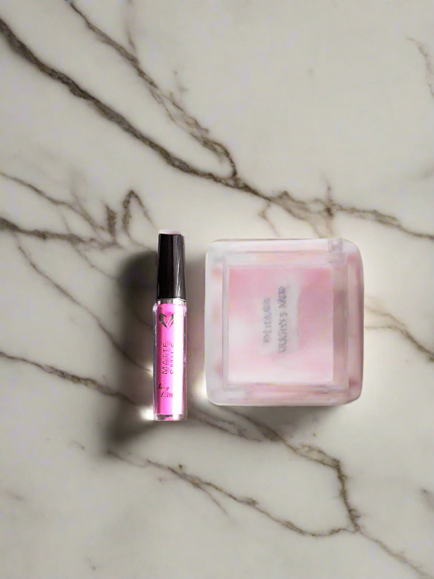 Amuse long lasting matte lip gloss (HOT PINK)&(PINK)